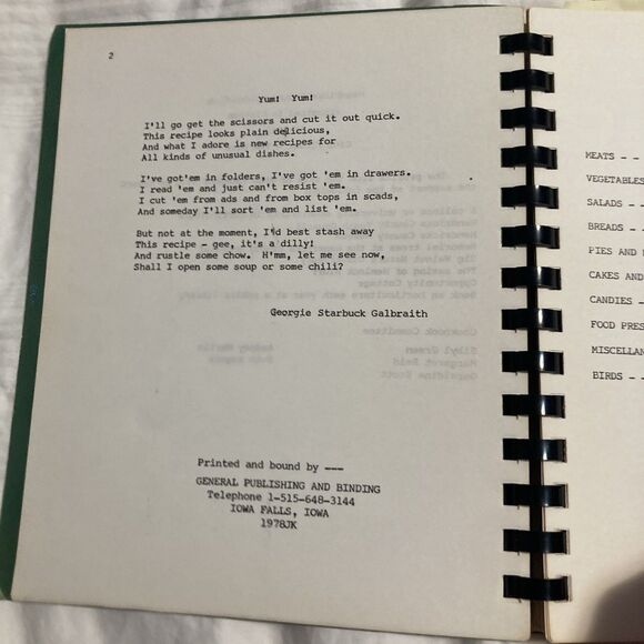 Favorite Recipes 1978 Cookbook Hendricks County Garden Club Indiana - Picture 4 of 12